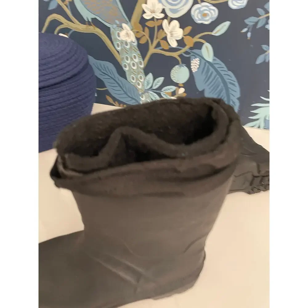 Winter Boots Wool Lined Black Unisex Kids Size 11